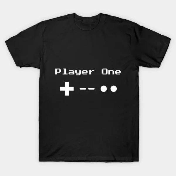 Player One Retro 8-Bit Gaming Shirt