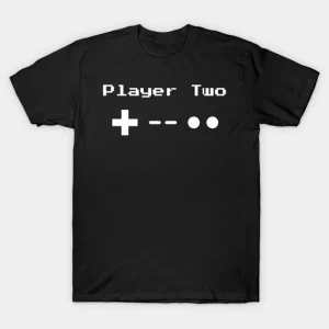 Player Two Retro 8-Bit Gaming Shirt