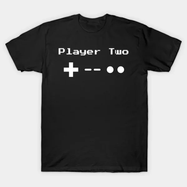 Player Two Retro 8-Bit Gaming Shirt